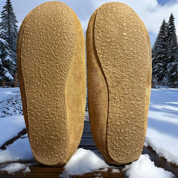 Minnetonka Trapper Women's Leather Fur Lined Moccasins Size 6 - Picture 8 of 12